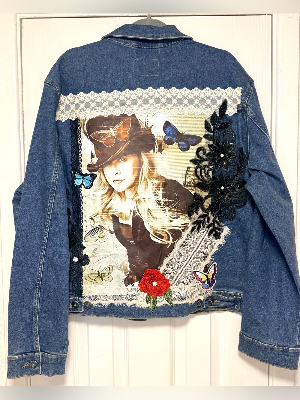 Embellished Stevie Nicks Denim Jacket - Picture 12 of 12